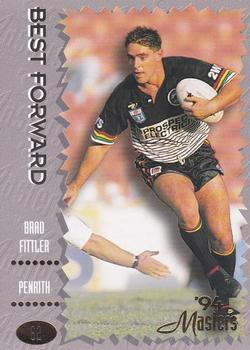 1994 Dynamic NSW Rugby League '94 Masters #62 Brad Fittler Front